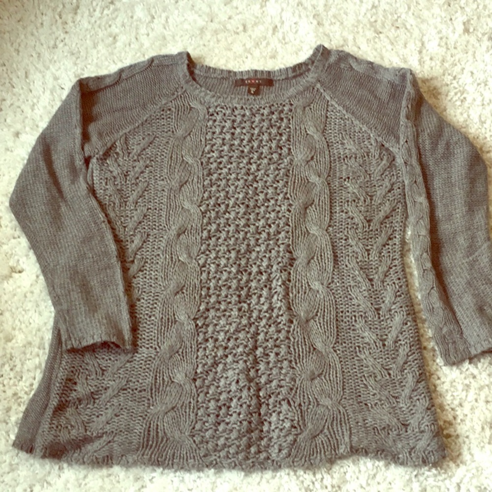 Wide neck sweater